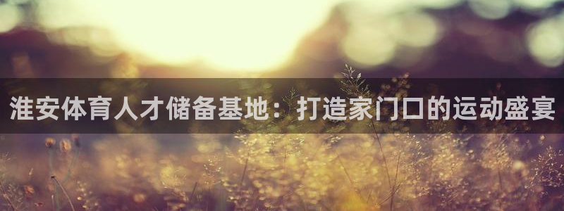 vsport体育官网下载是干嘛的公司：淮安体育人才储备基地：