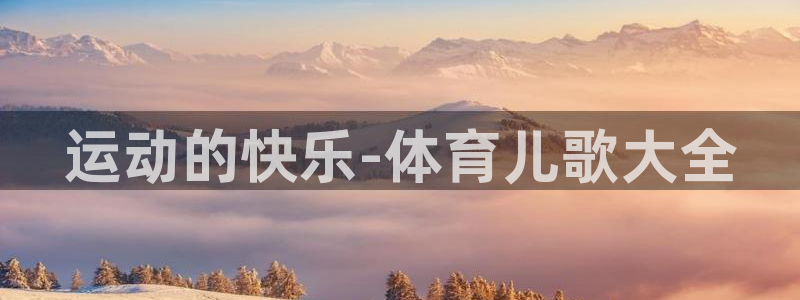 vsport体育官网下载平台注册：运动的快乐-体育儿